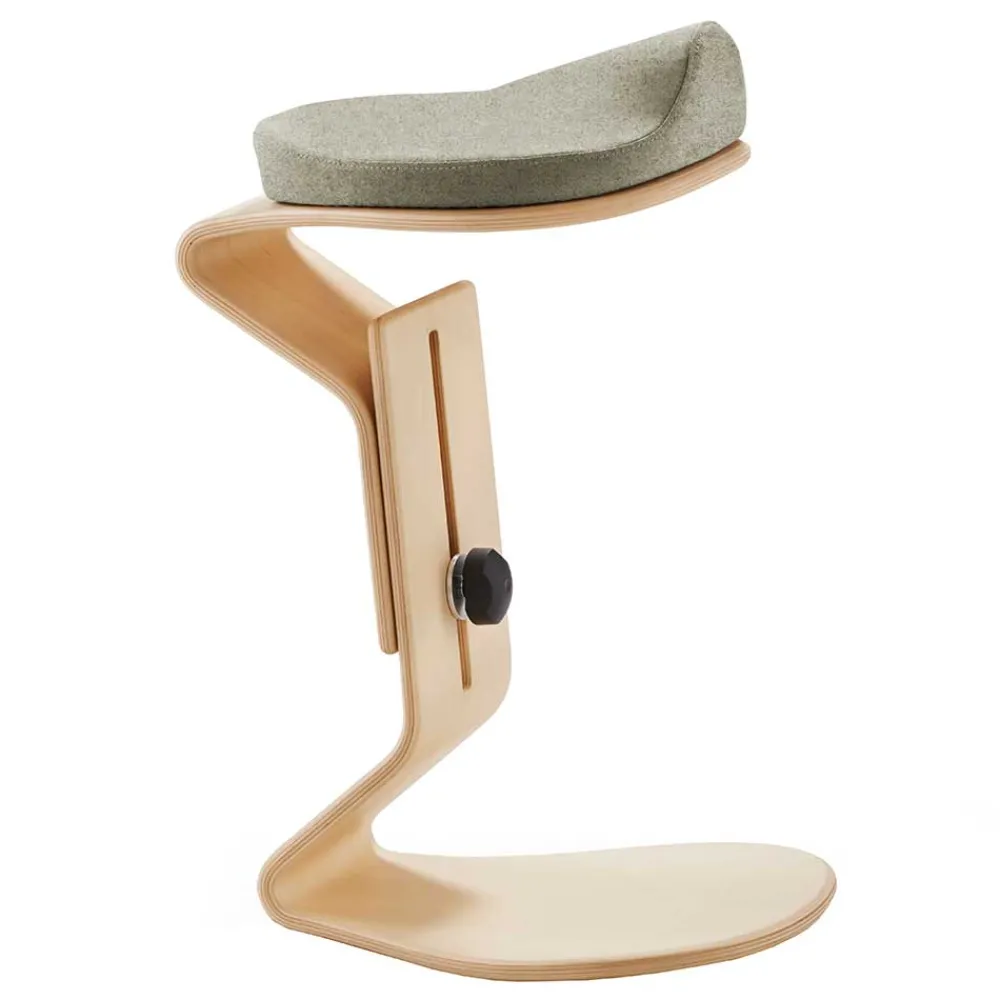 Wohnen Ergonomischer Büro Hocker aus Schichtholz - Lesther