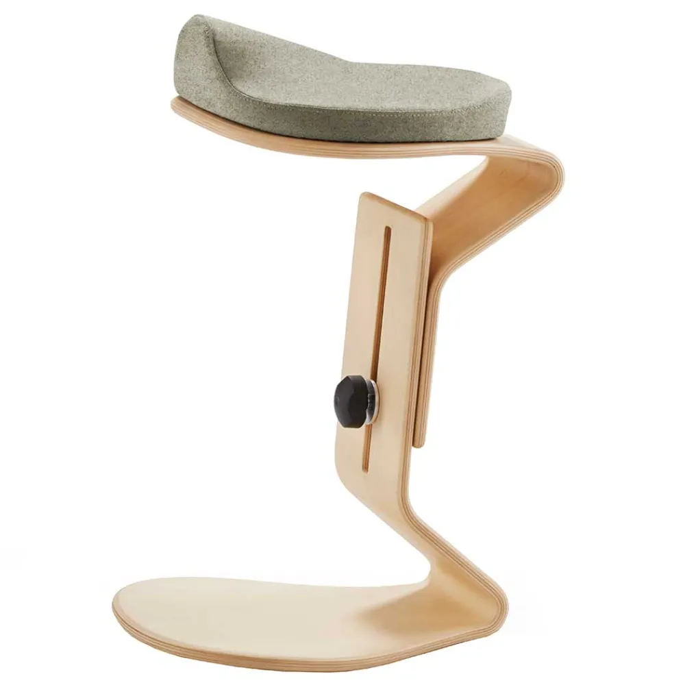 Wohnen Ergonomischer Büro Hocker aus Schichtholz - Lesther