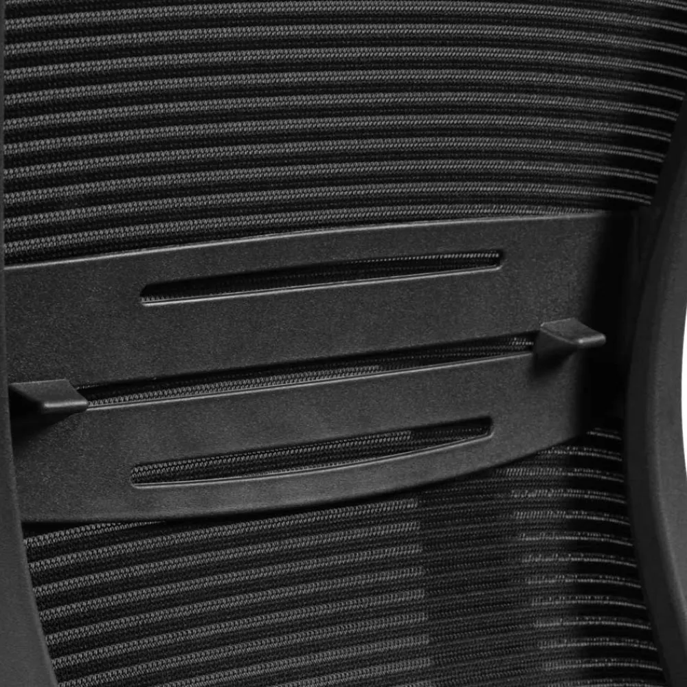 Wohnen Ergonomischer Bürostuhl mit hoher Lehne in Schwarz - Delavidu