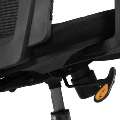 Wohnen Ergonomischer Bürostuhl mit hoher Lehne in Schwarz - Delavidu