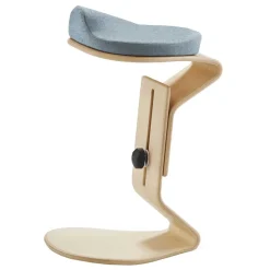 Wohnen Ergonomischer Hocker in Hellblau Filz - Salcina