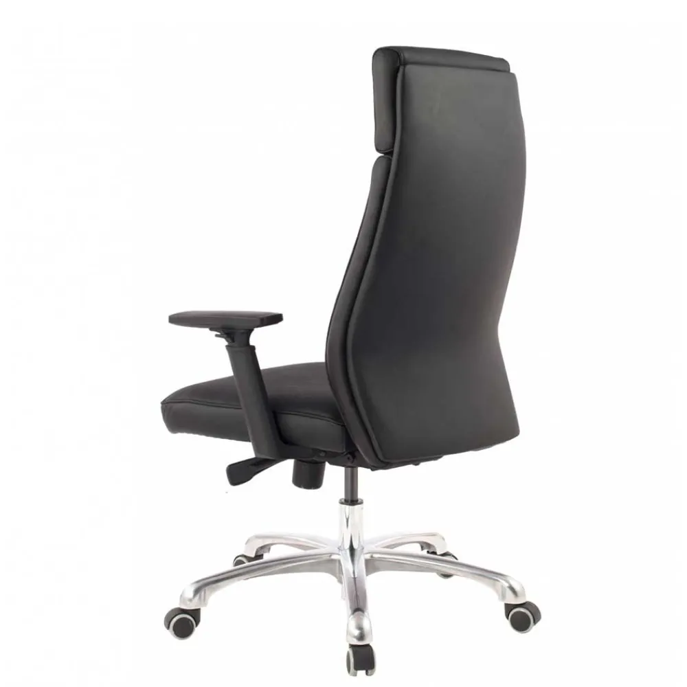 Wohnen Ergonomischer Leder Bürostuhl mit hoher Lehne - Fluracia