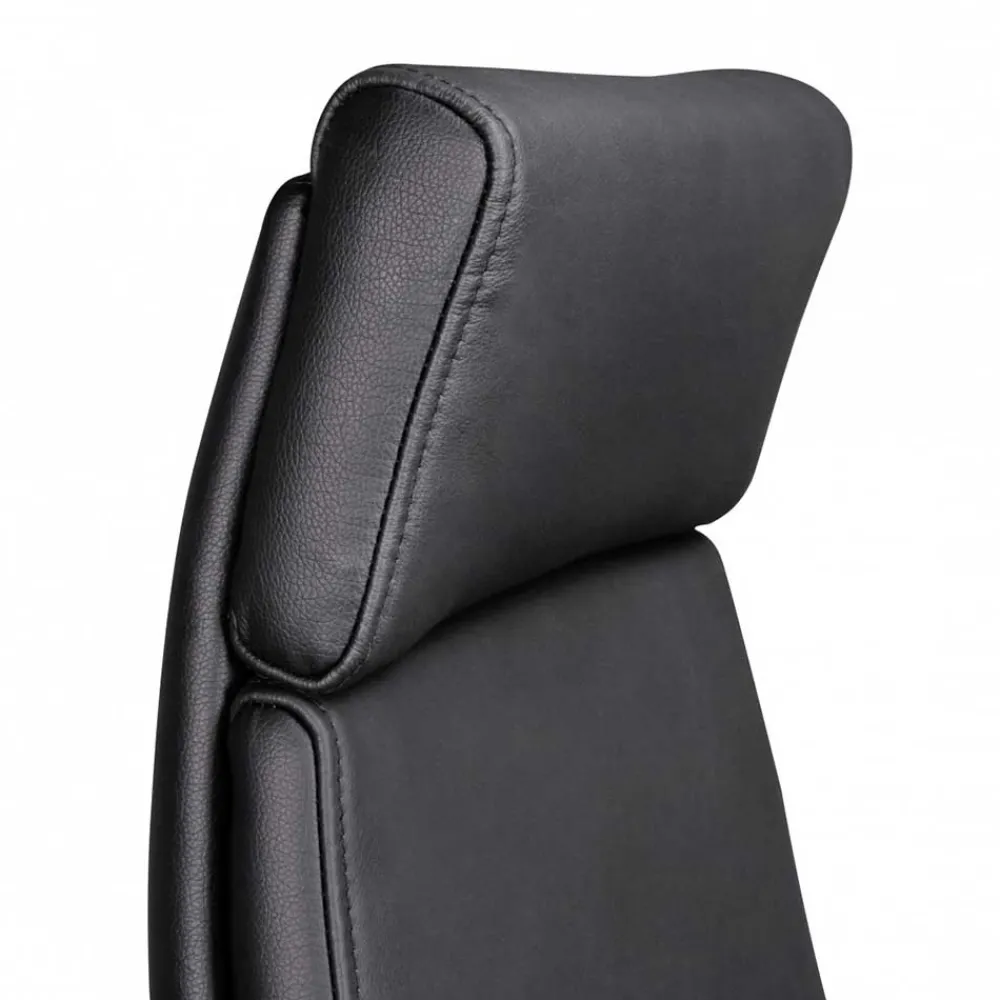 Wohnen Ergonomischer Leder Bürostuhl mit hoher Lehne - Fluracia