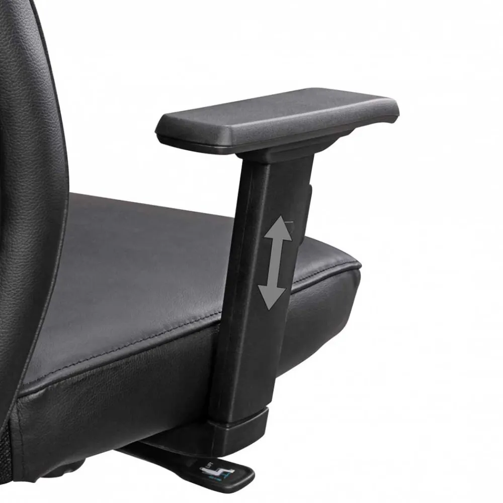 Wohnen Ergonomischer Leder Bürostuhl mit hoher Lehne - Fluracia