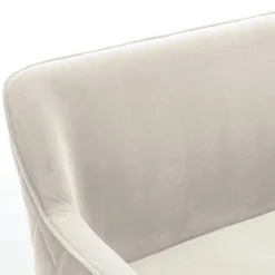 Wohnen Essbank in Cremeweiß mit Schwarz - Tamba