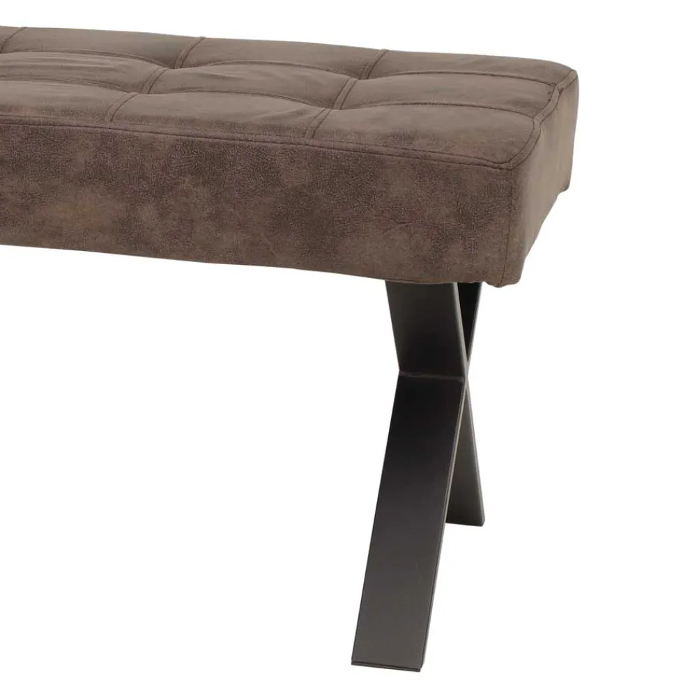 Wohnen Essbank Laticio in Braun Stoff