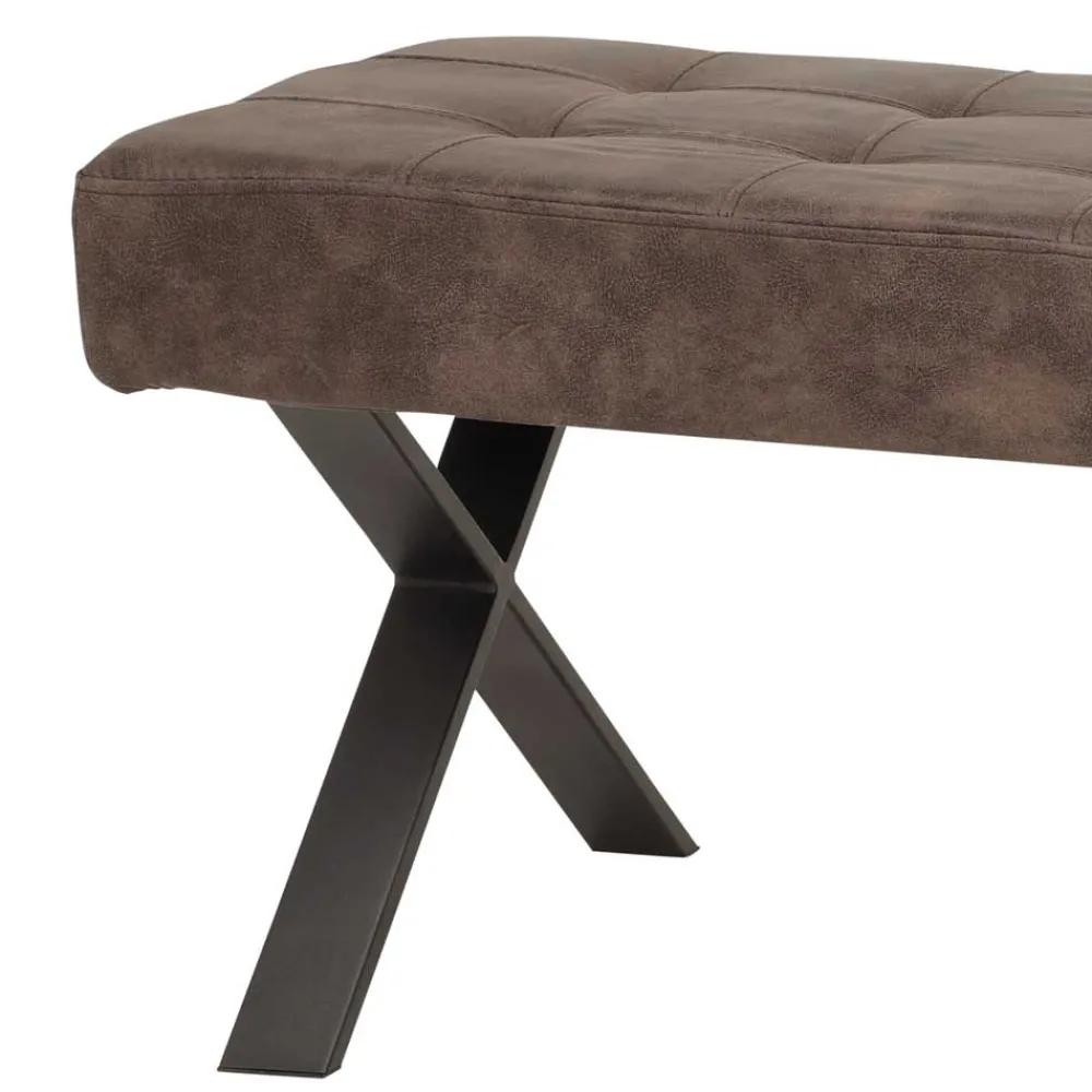 Wohnen Essbank Laticio in Braun Stoff