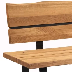 Wohnen Essbank mit Lehne - Wildeiche Naturkante - Jessmine