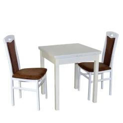 Wohnen Essgruppe in Weiß & Braun - Solana (dreiteilig)