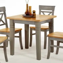 Wohnen Küchen-Essgruppen|Esszimmer Komplett*Essgruppe Jytte in Grau Kiefer (fünfteilig)