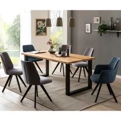 Wohnen Essgruppe mit Ausziehtisch Set - Savetrac (siebenteilig)