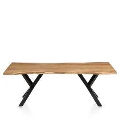 Wohnen Loft Möbel|Industrial Möbel*Essgruppe mit Bank Set - Nicuda (sechsteilig)