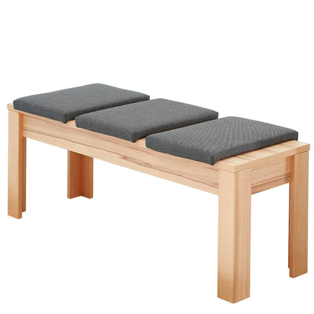 Wohnen Essgruppe mit Bänken Set - Amyonta (dreiteilig)