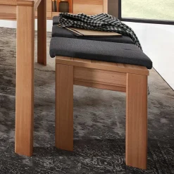 Wohnen Essgruppe mit Bänken Set - Amyonta (dreiteilig)