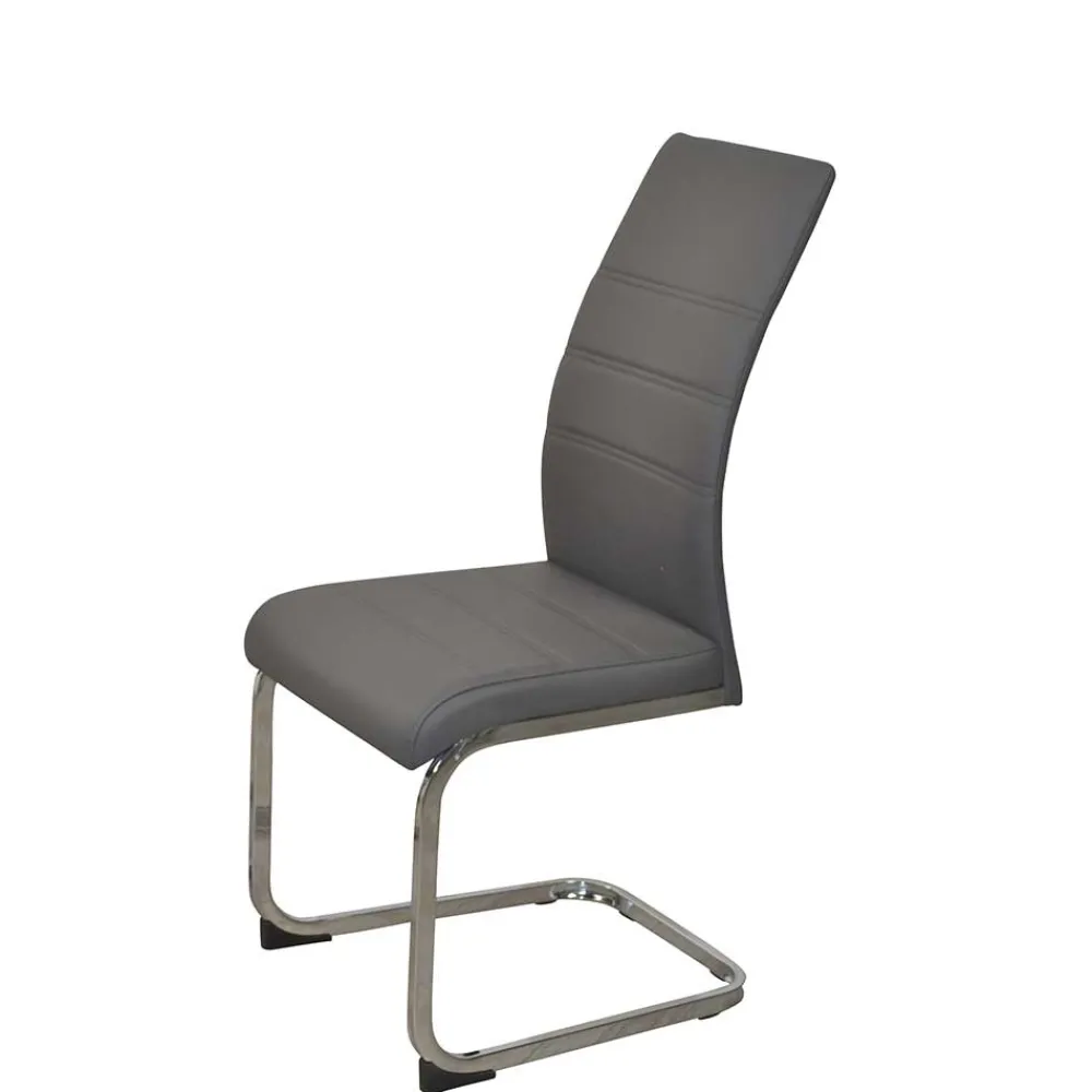 Wohnen Küchen-Essgruppen|Essgruppen*Essgruppe mit Glastisch & Schwingstühlen - Baryma (fünfteilig)