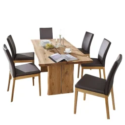 Wohnen Essgruppe Sympatia aus Wildeiche Massivholz (siebenteilig)