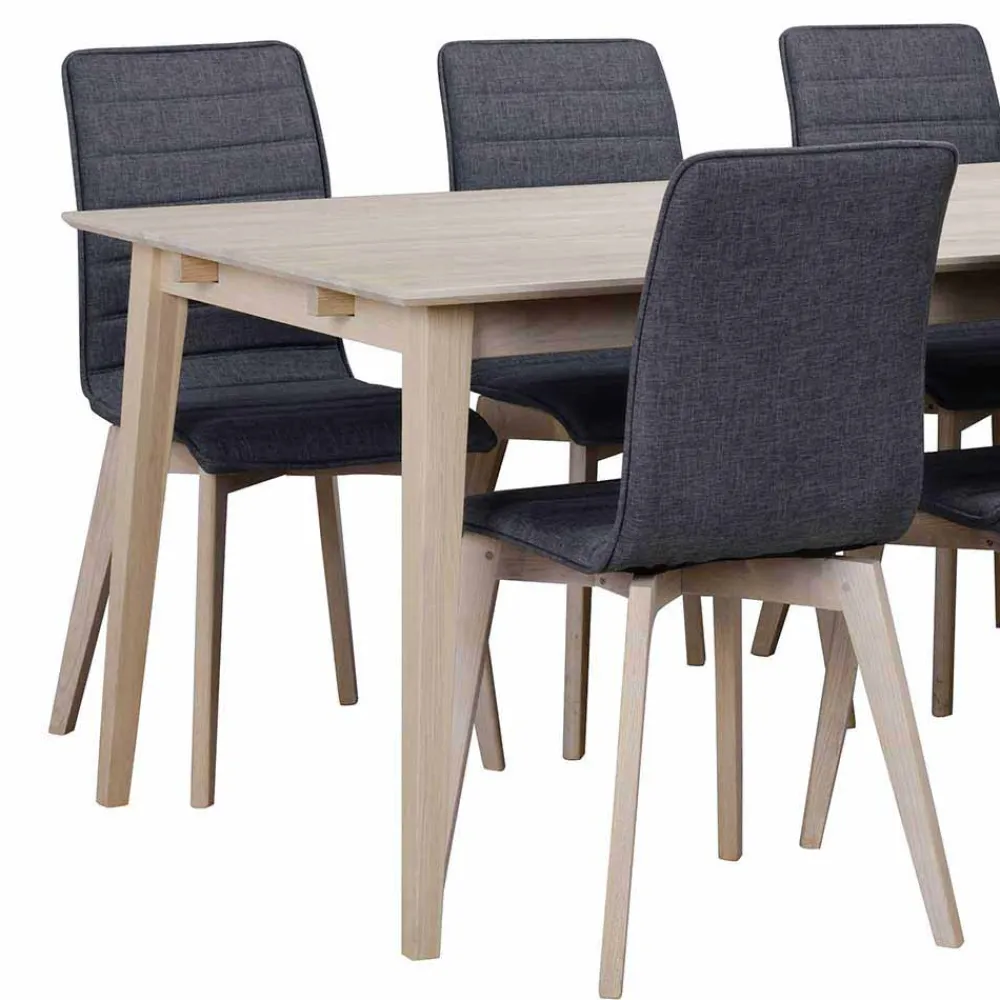 Wohnen Essplatz Gruppe mit 6 Stühlen - Pessoa (siebenteilig)