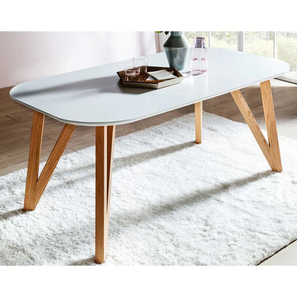 Wohnen Küchen-Essgruppen|Esszimmer Komplett*Essplatz Sitzgruppe im Skandi Design - Marinov (siebenteilig)