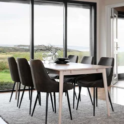 Wohnen Sitzgruppe|Küchen-Essgruppen*Essplatzgruppe im Skandinavischen Stil - Banda (siebenteilig)