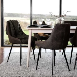 Wohnen Sitzgruppe|Küchen-Essgruppen*Essplatzgruppe im Skandinavischen Stil - Banda (siebenteilig)