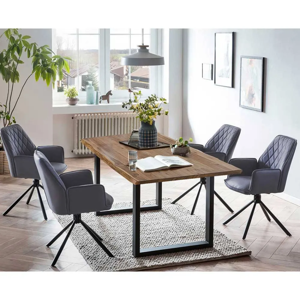 Wohnen Küchen-Essgruppen|Esszimmer Komplett*Essplatzgruppe in modernem Design - Rumanz (fünfteilig)