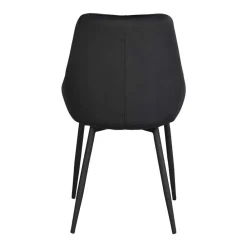 Wohnen Essplatzgruppe mit Samtstühlen - Pulva (siebenteilig)