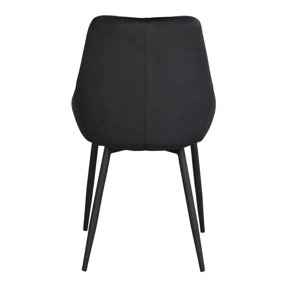 Wohnen Essplatzgruppe mit Samtstühlen - Pulva (siebenteilig)