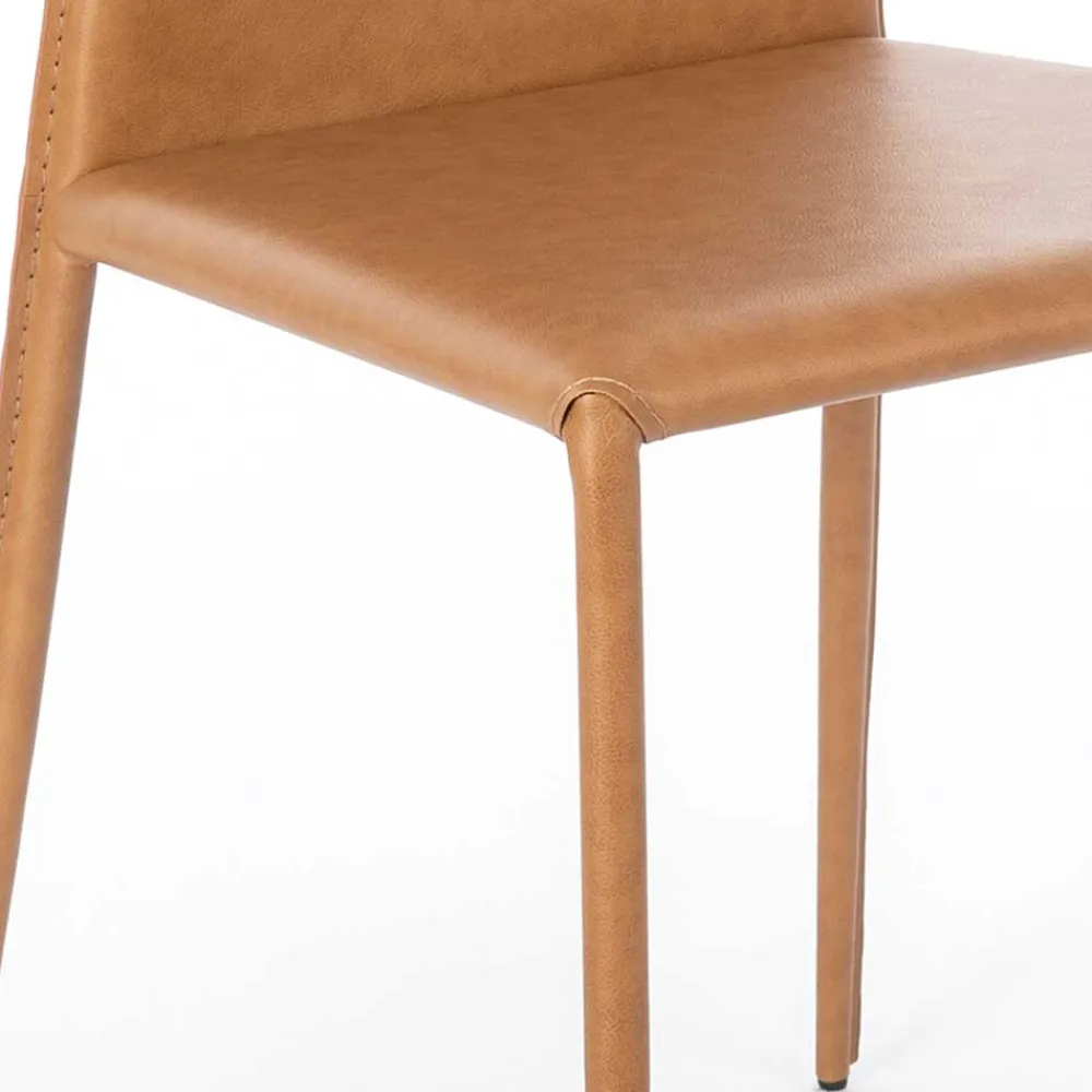 Wohnen Essstuhl in Cognac Braun - Anthony (2er Set)