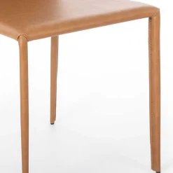 Wohnen Essstuhl in Cognac Braun - Anthony (2er Set)