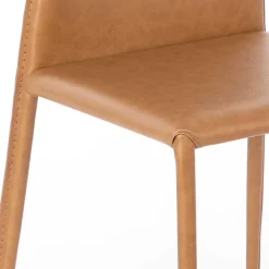 Wohnen Essstuhl in Cognac Braun - Anthony (2er Set)