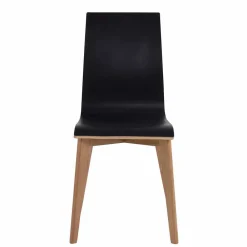 Wohnen Essstuhl in Schwarz & Natur - Vulias (2er Set)