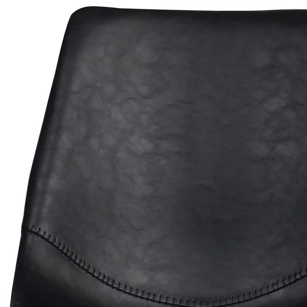 Wohnen Küchen-Essgruppen|Esszimmer Komplett*Esstisch & 6 schwarze Stühle - Flints (siebenteilig)