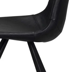 Wohnen Küchen-Essgruppen|Esszimmer Komplett*Esstisch & 6 schwarze Stühle - Flints (siebenteilig)