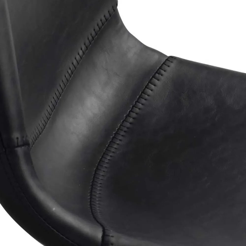 Wohnen Küchen-Essgruppen|Esszimmer Komplett*Esstisch & 6 schwarze Stühle - Flints (siebenteilig)