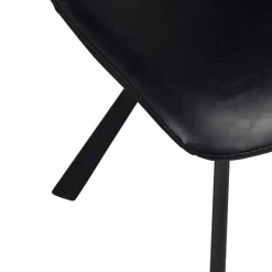 Wohnen Küchen-Essgruppen|Esszimmer Komplett*Esstisch & 6 schwarze Stühle - Flints (siebenteilig)