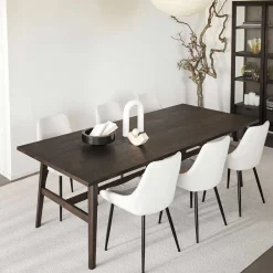 Wohnen Küchen-Essgruppen|Esszimmer Komplett*Esstisch & Schalenstühle im Set - Frantasticas (siebenteilig)