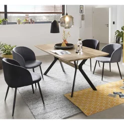 Wohnen Jugend-Sitzgruppen|Esszimmer Komplett*Esstisch & vier Tischsessel - Osikia (fünfteilig)