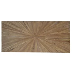 Wohnen Esstisch aus massivem Recyclingholz Teak - Detroit