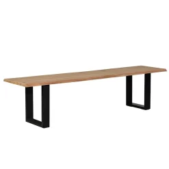 Wohnen Loft Möbel|Industrial Möbel*Esstisch Bank mit natürlicher Baumkante - Calivia