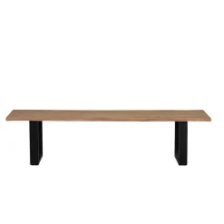 Wohnen Loft Möbel|Industrial Möbel*Esstisch Bank mit natürlicher Baumkante - Calivia