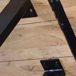 Wohnen Loft Möbel|Industrial Möbel*Esstisch Bank mit natürlicher Baumkante - Calivia