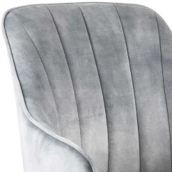 Wohnen Esstisch Drehstuhl in Grau & Eichefarben - Puebla (2er Set)