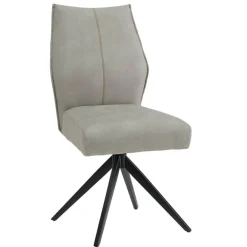 Wohnen Esstisch Drehstuhl in Hellgrau - Fiafanda (2er Set)