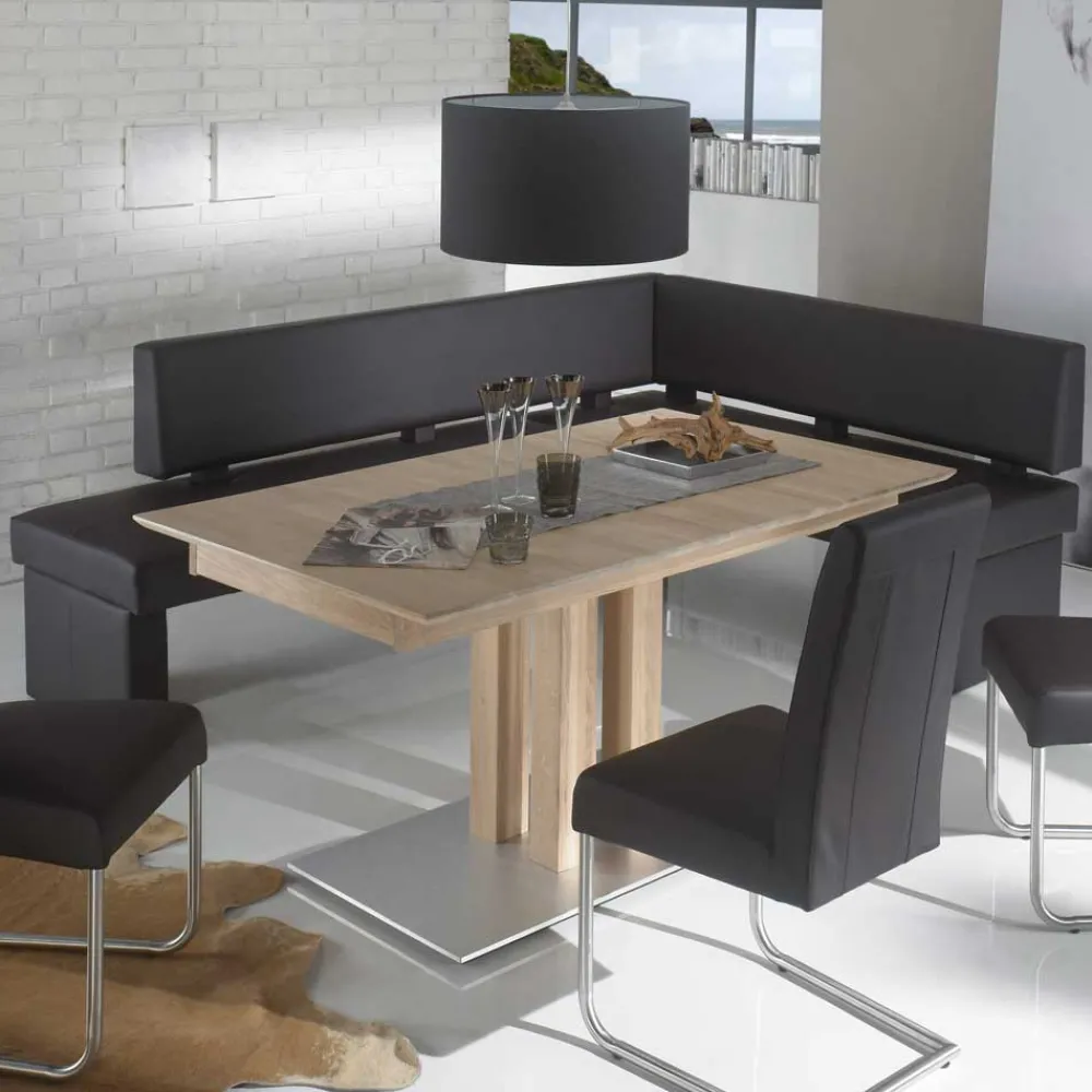 Wohnen Küchenbänke|Esszimmerbänke*Esstisch Eckbank Jiri in Braun