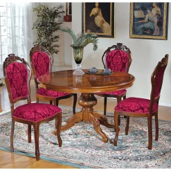 Wohnen Küchen-Essgruppen|Essgruppen*Esstisch Gruppe im Barock Stil - Vennezo (fünfteilig)