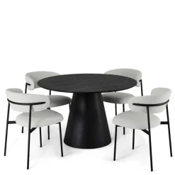 Wohnen Esstisch Gruppe im Scandi Chic - Vuschea (fünfteilig)