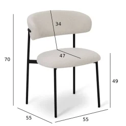 Wohnen Esstisch Gruppe im Scandi Chic - Vuschea (fünfteilig)