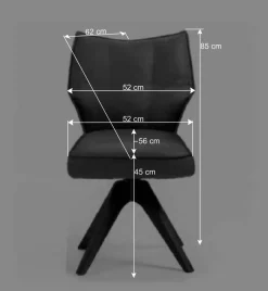 Wohnen Esstisch Gruppe mit Drehstühlen - Niam (siebenteilig)