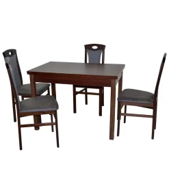 Wohnen Küchen-Essgruppen|Esszimmer Komplett*Esstisch Kombination für Küche - Rasita (fünfteilig)