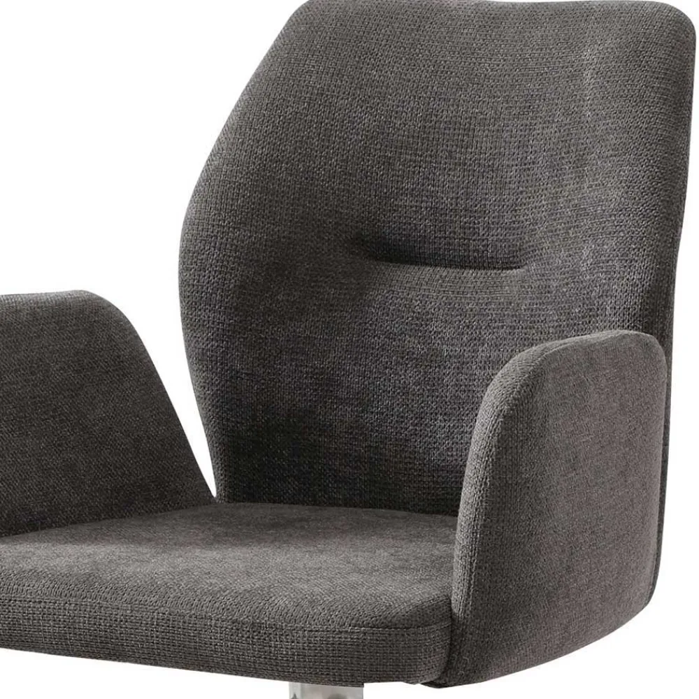 Wohnen Esstisch mit Drehstühlen Set - Valbera (fünfteilig)